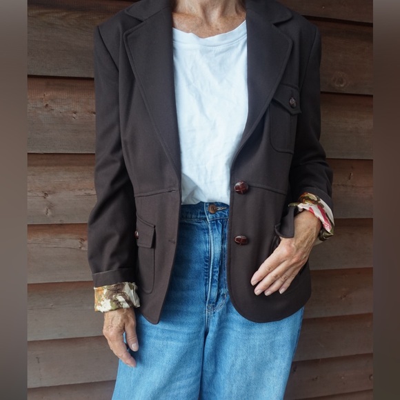 OLSEN (Europe) Classic Brown Blazer - Picture 7 of 10